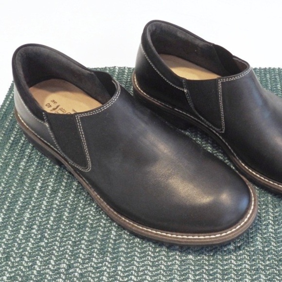 NEW!! NAOT Men\'s Black Brown SHOES LOAFERS 7 (40) main image 6